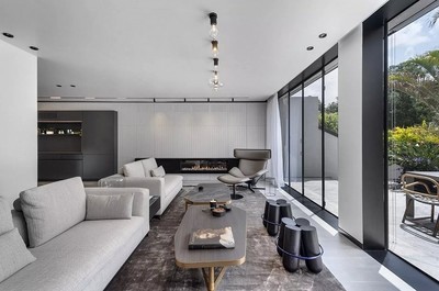 優(yōu)雅細(xì)膩的黑白灰演繹 236平米現(xiàn)代簡(jiǎn)約四居室實(shí)景賞析